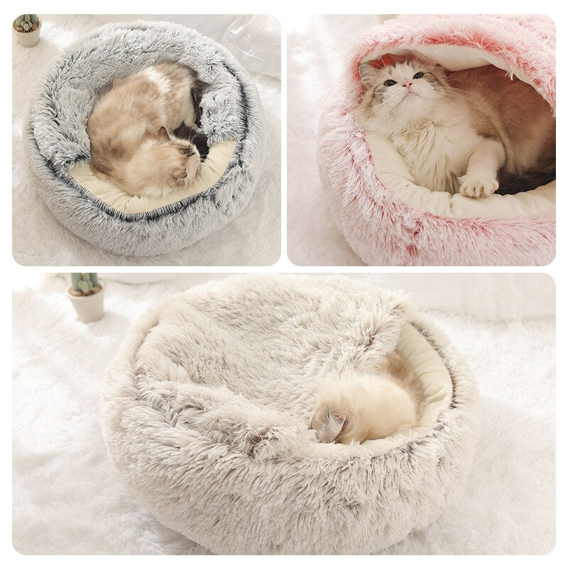 Cozy Cave Buddy™ Warm Pet Bed For Small Dogs and Cats