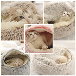 Cozy Cave Buddy™ Warm Pet Bed For Small Dogs and Cats