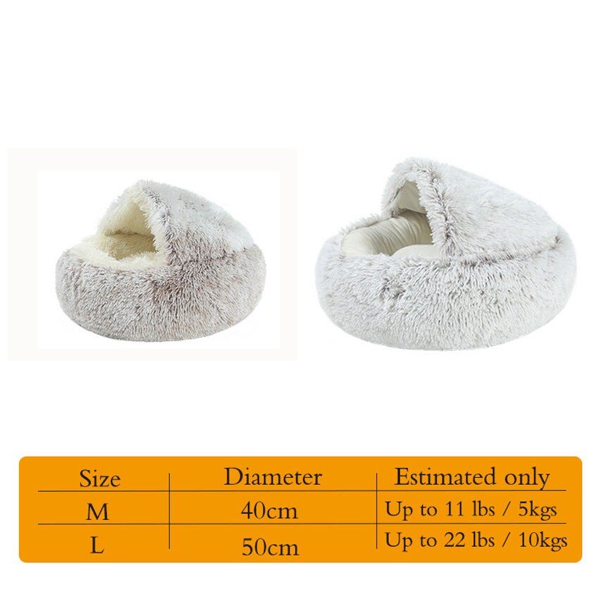 Cozy Cave Buddy™ Warm Pet Bed For Small Dogs and Cats