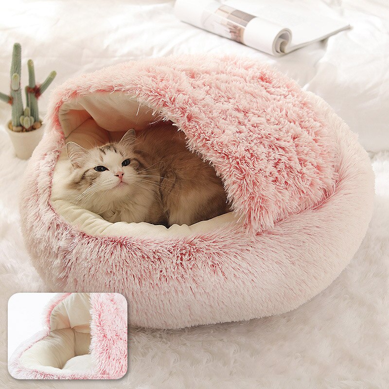 Cozy Cave Buddy™ Warm Pet Bed For Small Dogs and Cats