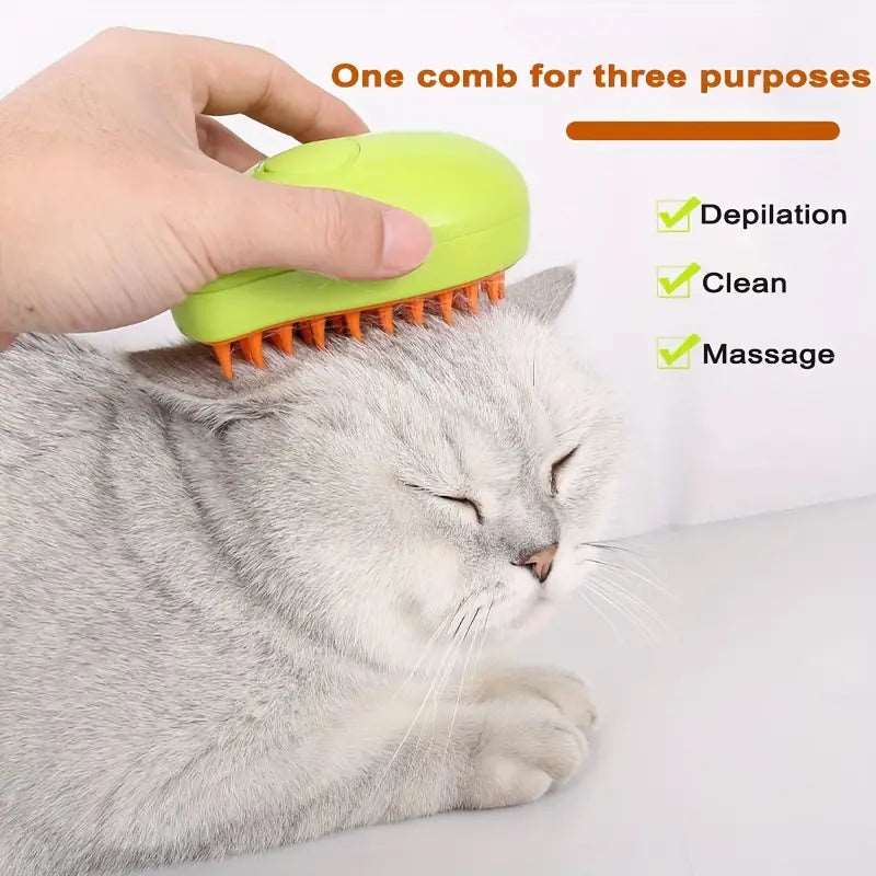 SteamBuddy™ 3-in-1 Pet Grooming Brush