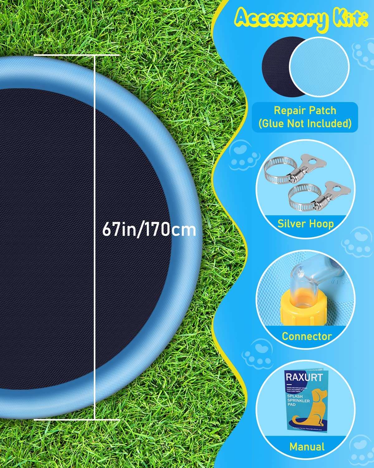 PupSplash™ Sprinkler Pet Pool