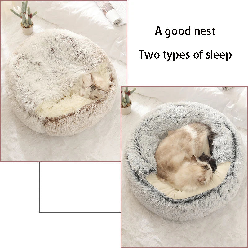 Cozy Cave Buddy™ Warm Pet Bed For Small Dogs and Cats