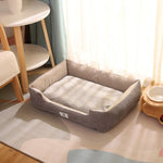 Waffle Pattern Comfy Pet Bed