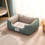 Waffle Pattern Comfy Pet Bed