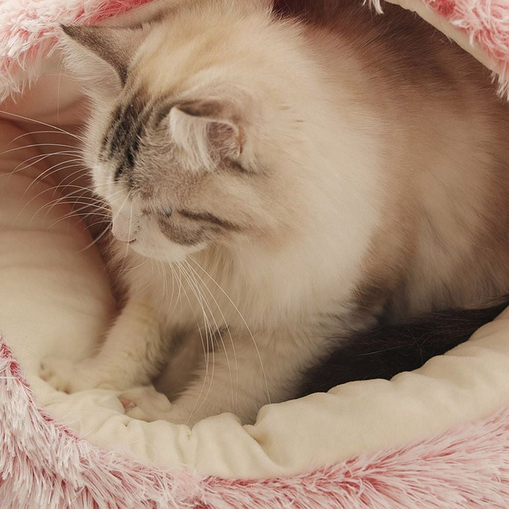 Cozy Cave Buddy™ Warm Pet Bed For Small Dogs and Cats