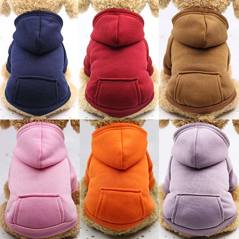Dog Fleece Sweater Warm Dog Clothes Hoodie