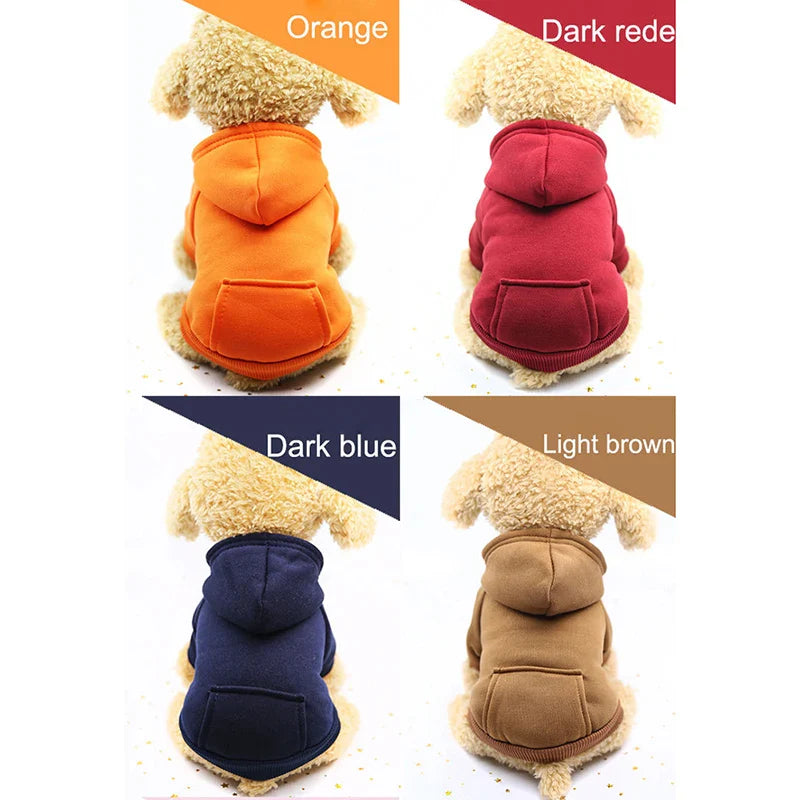 Dog Fleece Sweater Warm Dog Clothes Hoodie