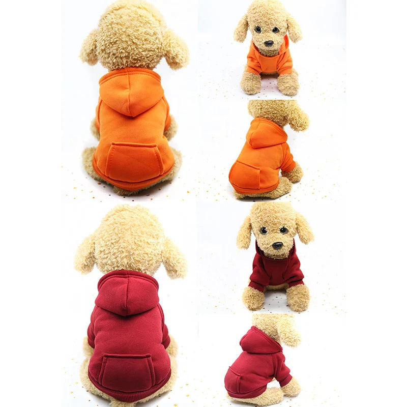 Dog Fleece Sweater Warm Dog Clothes Hoodie