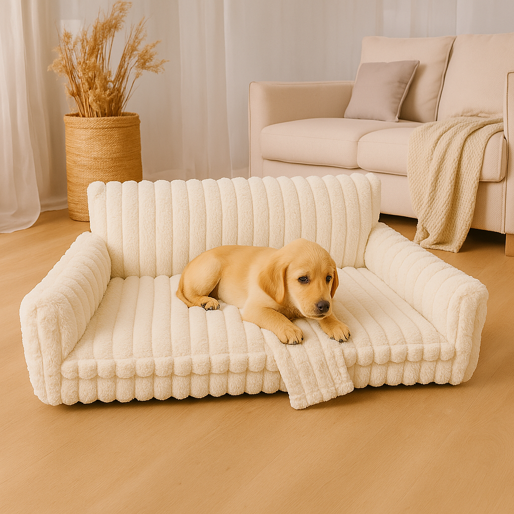 Washable Fluffy Orthopedic Dog Sofa Bed – Pup Buddy™