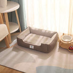 Waffle Pattern Comfy Pet Bed