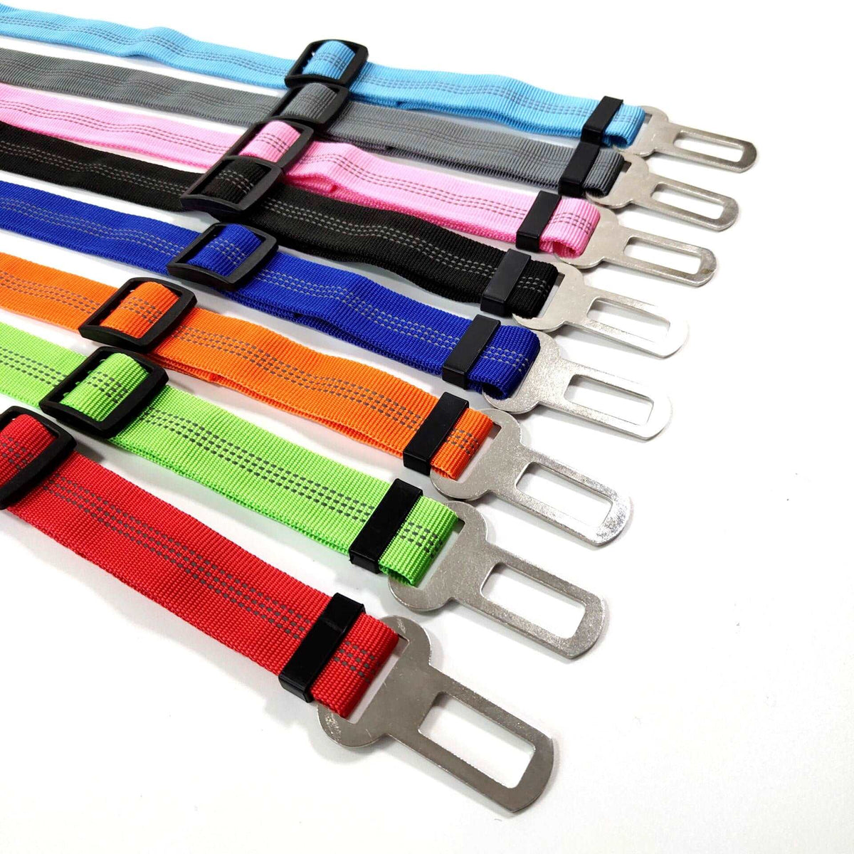 Durable Nylon Reflective Bungee Seat Belt For Car Safety