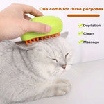 SteamBuddy™ 3 - in - 1 Pet Grooming Brush - Pup Buddy