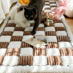 Cotton Protective Plaid Sofa Cover - Pup Buddy