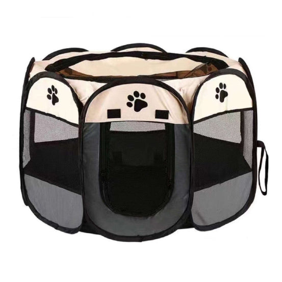 Portable Folding Pet Carrier Tent Octagon Fence - Pup Buddy