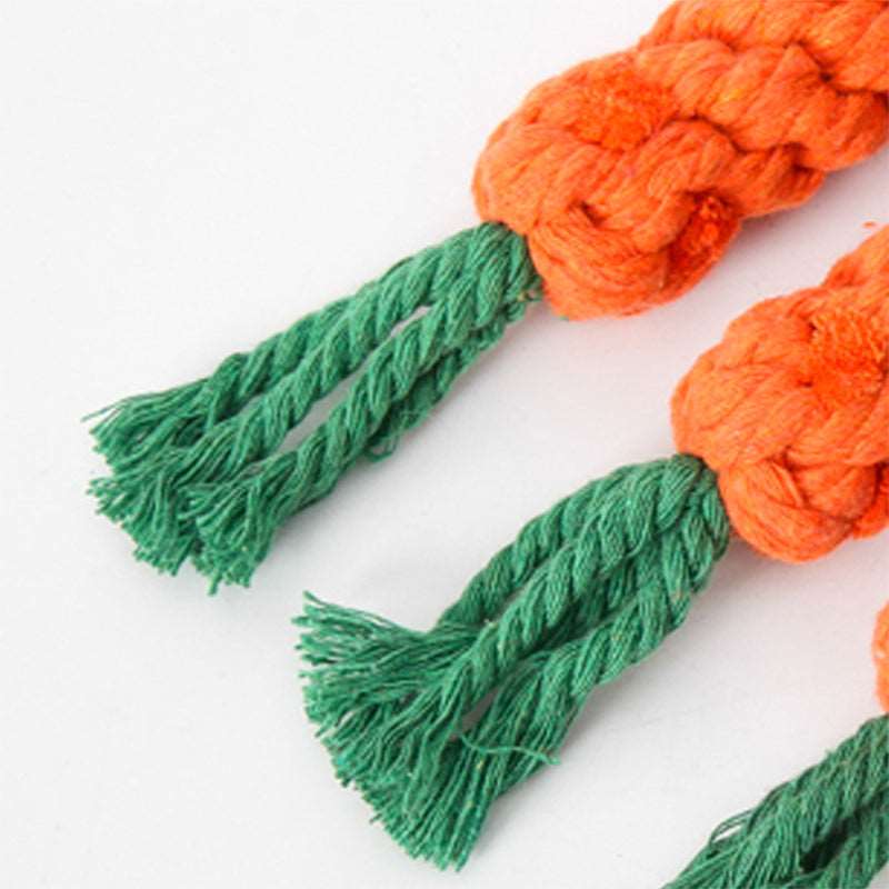 Carrot Rope Toy - Pup Buddy