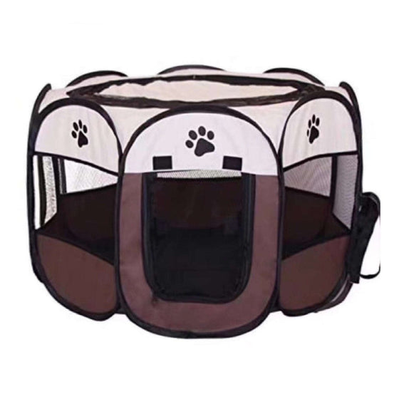 Portable Folding Pet Carrier Tent Octagon Fence - Pup Buddy