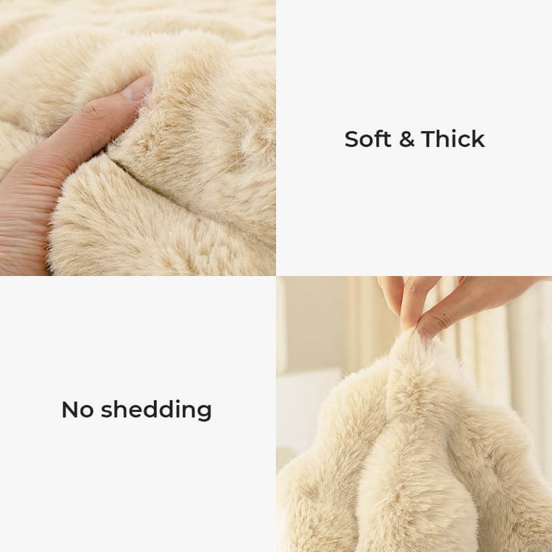 Cozy Fluffy Non - Slip Anti Scratch Sofa Cover - Pup Buddy
