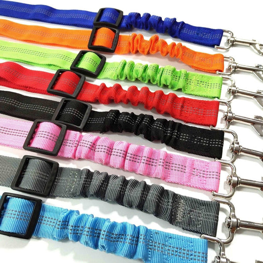 Durable Nylon Reflective Bungee Seat Belt For Car Safety - Pup Buddy