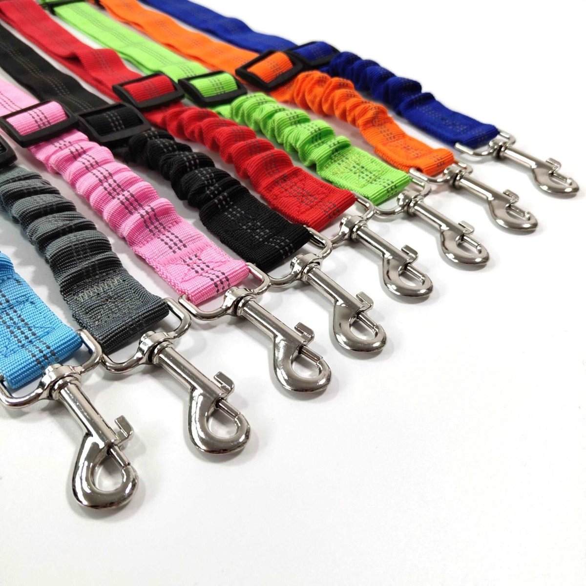 Durable Nylon Reflective Bungee Seat Belt For Car Safety - Pup Buddy