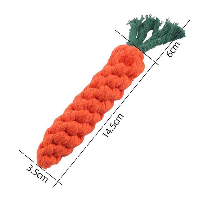 Carrot Rope Toy - Pup Buddy
